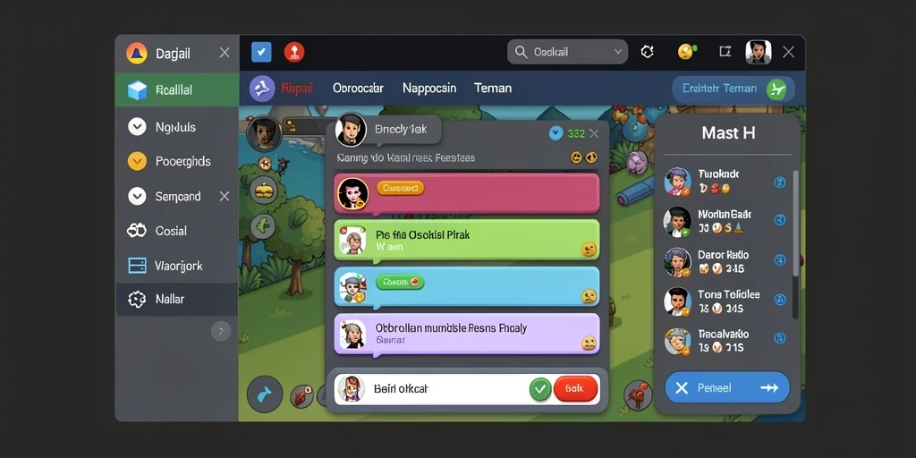 Screenshot yang menunjukkan mode multiplayer yang seru.